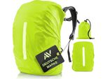 Avana Copertura Antipioggia Per Zaini Con Strisce Riflettenti (10-70L) Copertura Antipioggia Impermeabile Cartella Zaino Riflettore Copertura Zaino Riflettente Verde Neon