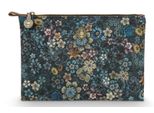 Pip Studio Borsa Per Utensili Charly Cosmetic Flat Pouch Tutti And Fiori Blue Blu Scuro