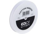 Colop 155755 Colop Textilband FüR E-Mark Go, 10 Mm X 25 M, Weiß