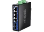Trendnet TI-G51SC Trendnet 5-Port Hardened Industrial Gigabit Din-Rail Switch