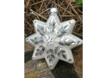 Guaina Per Albero Di Natale Glitta, Argento Con Decorazione Stradale Completa