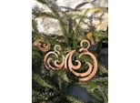 Nobile Ornamento A Palla Per Albero Di Natale In Ruggine, Palla Di 3 Dimensioni - Medio