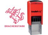 Trodat 163238 Trodat Timbro Motivazionale Edy "Dragon"", Rosso"