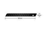 Hansa 41-1311.701 10 Hansa Ersatzklingen Cuttermesser-Klingen Schwarz 9 Mm