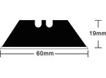 Hansa 41-1311.704 10 Hansa Cuttermesser-Klingen Schwarz 19 Mm