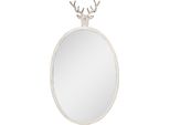 Specchio Clayre & Eef 50X10X89 Cm Cervo Bianco In Metallo