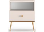 Selsey Selgin - Comodino Con Cassetto, Grigio, 50 Cm