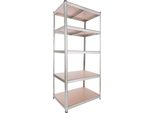 Scaffalatura Per Carichi Pesanti Arebos 200X90X60 Cm | 875 Kg | 5 Ripiani In Mdf | Sistema A Innesto