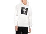 Champion Felpe Icon Graphic Print Hoodie, 216958WW001WHT, Taglia: 173