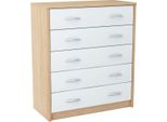 Cassettiera Iboja – Rovere Sonoma / Bianco