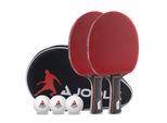 JOOLA Set Duo Pro mit 2 Tischtennisschlägern, 3 Tischtennisbällen und einer Tasche