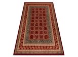 Tappeto Di Lana Kashqai 4349 300 Orientale, Cornice Terracotta / Verde Rosso 200X300 Cm