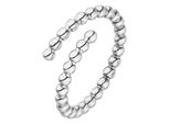 Fingerring JOBO Kugelring offen Gr. 56, silber (silber 925), Fingerringe, Damen, 56, Silber 925 (Sterlingsilber), 925 Silber