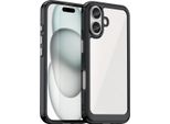 Custodia Outer Space Con Cornice In Gel Per Iphone 16 - Nero