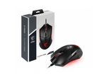 Msi Clutch GM08 - Mouse - Per Destri E Mancini - Ottico - 6 Pulsanti - Cablato - Usb - Nero (S12-0401800-CLA)
