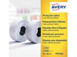 Avery PLP1626 - Carta - Adesivo Permanente - Bianco - 26 X 16 Mm 12000 Etichette (10 Rotoli X 1200) Etichette Prezzo