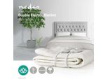 Coperta Elettrica Nedis 160X140 Cm 3 Pz. Protezione Contro Il Surriscaldamento. Spia Luminosa Lavabile PEBL110CWT2