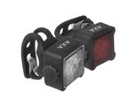 Axa Set Di Luci A Batteria Led Niteline 44-R Usb Incl. Luce Posteriore Niteline, Nero