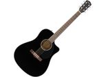 Chitarra Elettroacustica Dreadnought Nera Fender CD-60SCE