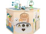 Cubo Delle Abilità Motorie Smallfoot Xxl Animali Domestici 11081, 8 Superfici Di Gioco, Lavagna