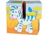 Goki Cubo Animali In Legno, 4 Cubi
