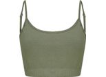 Sf Women SK230 | Top Cropped Moda Sostenibile Donna - Colore: Khaki - Taglia: M