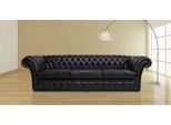 Divano Grande Xxl Divano Chesterfield 240Cm Divani Imbottiti 4 Posti In Similcuoio #238