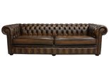 Divano Chesterfield Imbottito Divani Classici In Pelle Schaffhau 4 Posti - #207