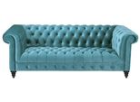 Soggiorno Chesterfield Turchese Divano Moderno Di Design Mobili Creativi Tessuto