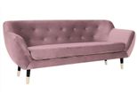 Divano Rosa Antico Tre Posti Tessuto Rosa Soggiorno Design Divani Imbottiti Divani Nuovi
