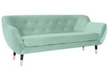 Divano Turchese Divani Chesterfield Tre Posti In Tessuto Salotto Design Divano Imbottito