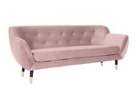 Divano Rosa In Tessuto Salotto Design Divani Imbottiti Divani Chesterfield A Tre Posti