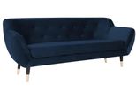 Divano Blu In Tessuto Salotto Design Divani Imbottiti Divani Chesterfield A Tre Posti