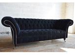 Chesterfield Design Lusso Imbottito Divano Divano Sedile Set Similcuoio Nuovo - S1