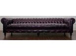 Divano Grande Xxl Divano Chesterfield 270Cm 5 Posti In Similcuoio Divani Lounge Club