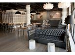 Divano Grande Xxl Divano Chesterfield 245Cm Divani Imbottiti 4 Posti Pelle Tessuto #299