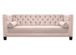 Divani Di Design Imbottitura Divano Divani Chesterfield Rosa Tre Posti Tessuto Soggiorno
