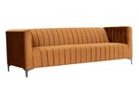 Divano A Tre Posti In Tessuto Arancione Soggiorno Design Divani Imbottiti Divani Originali