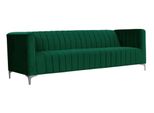 Divano Verde Italiano Tre Posti In Tessuto Salotto Design Divani Imbottiti Divani