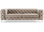 Divano Chesterfield A Tre Posti Marrone Divano Arredo Tessile Divano Soggiorno Velluto