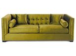 Verde Tre Posti In Tessuto Salotto Design Divani Imbottiti Divani Chesterfield