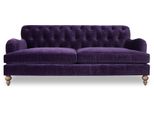 Divano Di Design A 3 Posti In Tessuto Chesterfield Viola Divano Divano Tappezzeria Divani Tessile Nuovo
