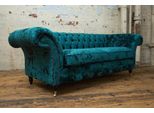 Jv Furniture Divano Moderno 3 Posti Chesterfield