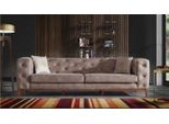 Divano Divano 3 Posti Tappezzeria Divani Soggiorno Nuovi Mobili Designer Taupe Lusso