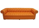 Divano Grande Xxl Divano Chesterfield 480Cm Divani Imbottiti 4 Posti In Similcuoio # 212