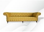Divano Chesterfield 4 Posti Giallo Soggiorno Di Lusso Design Moderno Divani Mobili Nuovo