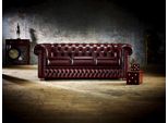 Xxl Divano 3 Posti Divano Chesterfield Imbottito Set Di Sedili In Pelle Rosso Tessile