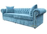 Chesterfield Design Lusso Divano Imbottito Divano Sedile Set Similcuoio Nuovo #220