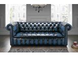 Divano Blu Xxl A 3 Posti Divano Chesterfield Imbottito Set Di Sedili In Similcuoio