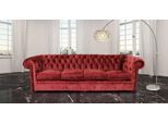 Divano Chesterfield Imbottito Tessile Classico Schaffhau 4 Posti - 217